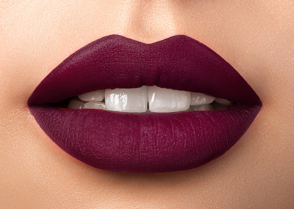 Burgundy red 2024 matte lipstick